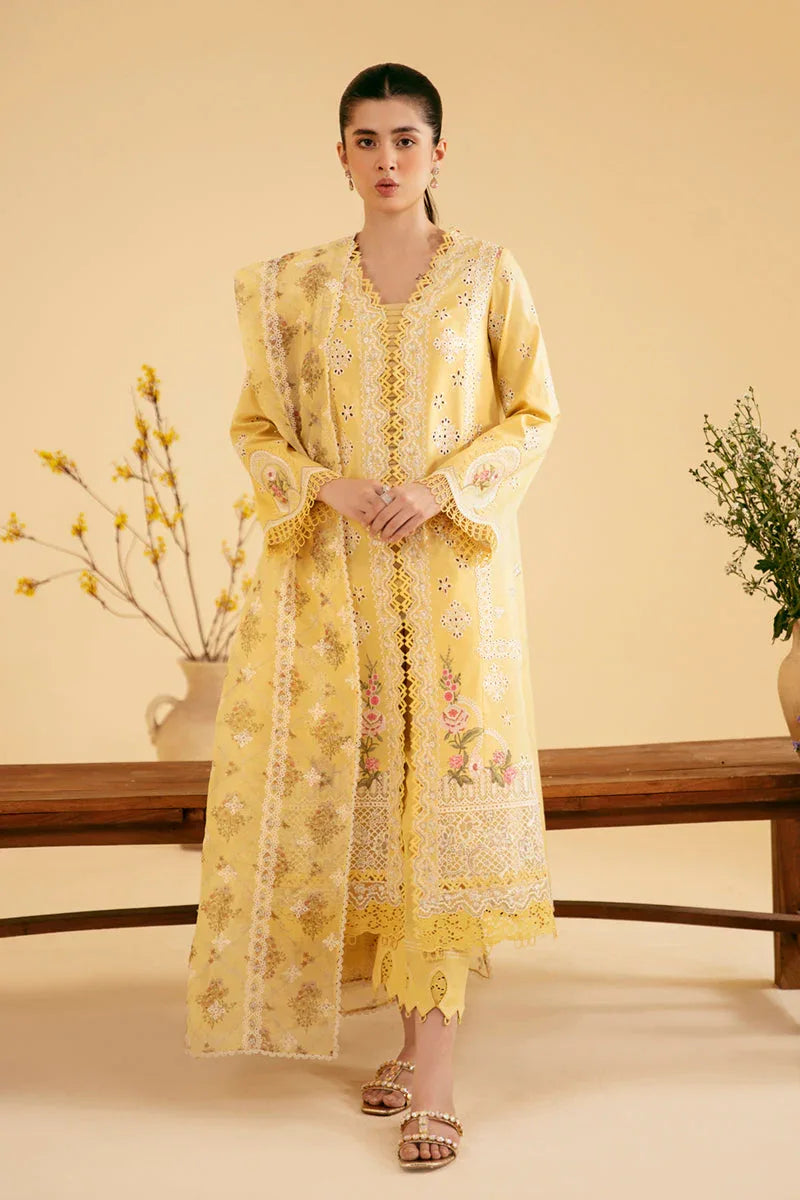 Qalamkar | Qlinekari Luxury Lawn | SQ-12 ZHAIN - Rang-e-Khaas