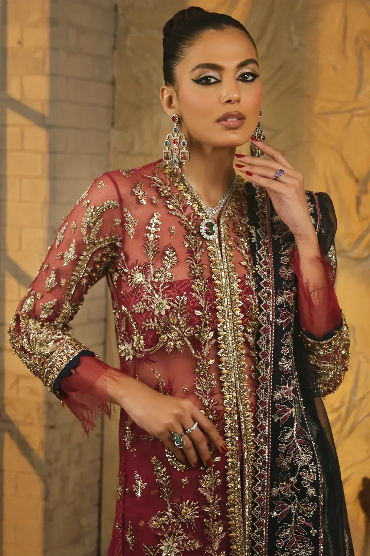Mina Kashif | Kahani Luxury Formals 23 | Janiya - Rang-e-Khaas