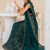 Iznik | Chinnon Chiffon | CC-47 Embroidered Chiffon