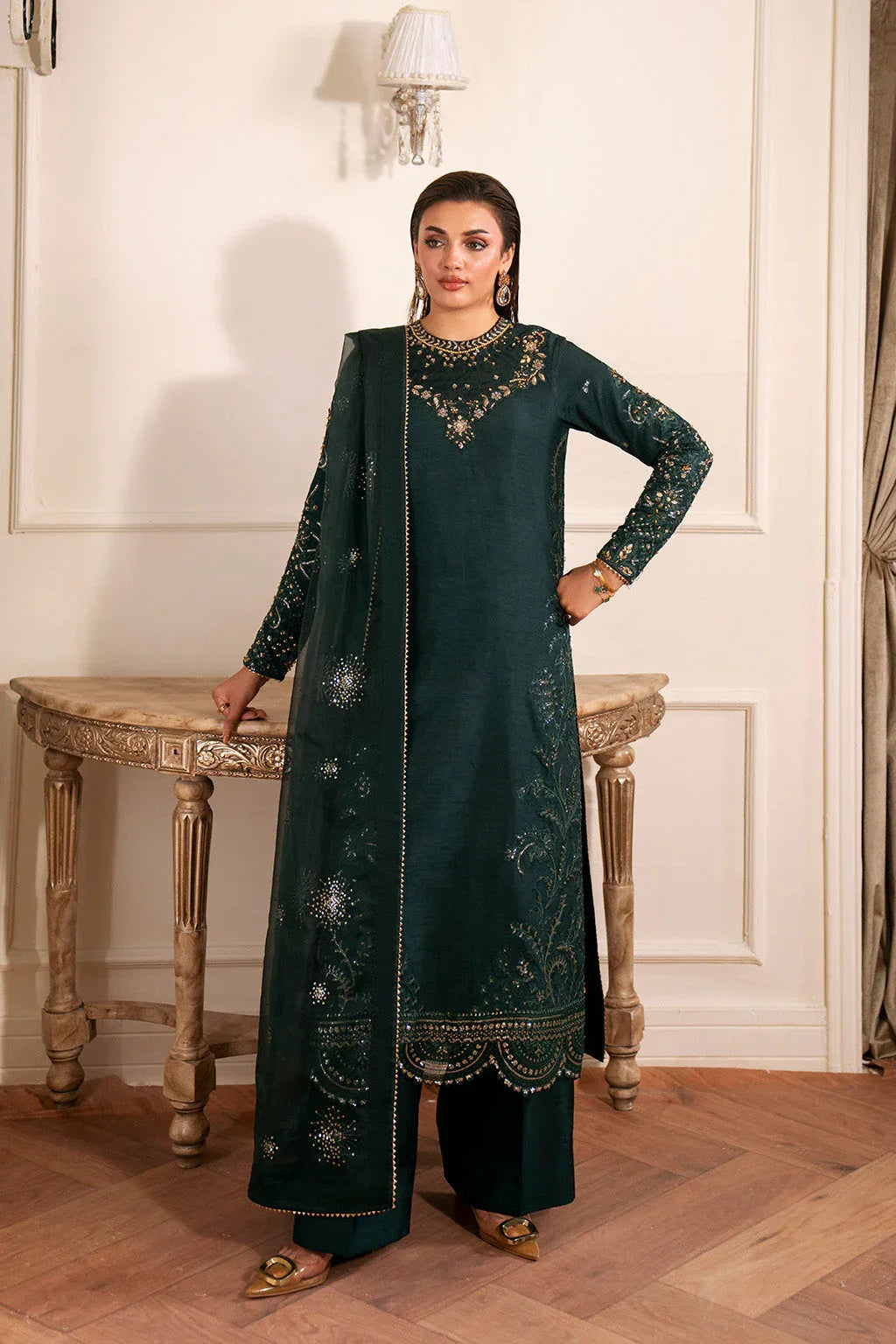 Neeshay | Luxe Pret | Emerelle - Rang-e-Khaas