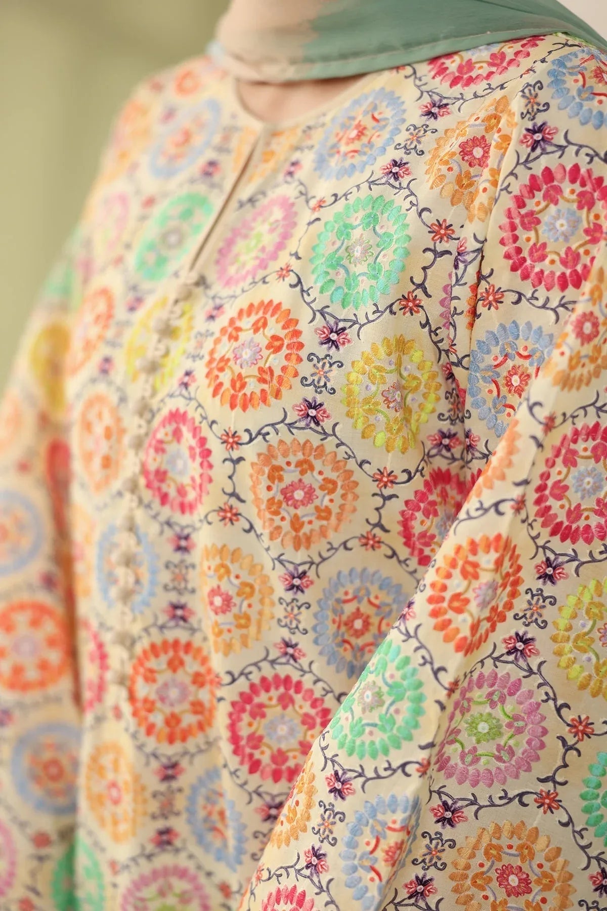 Baroque | Eid Printique | EMBROIDERED PRINTED LAWN UF-4178 - Rang-e-Khaas