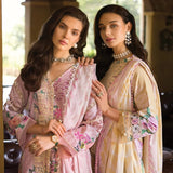 Elaf Premium Print Chikankari Lawn Unstitched 3Pc Suit ECT-04A TWINKLE