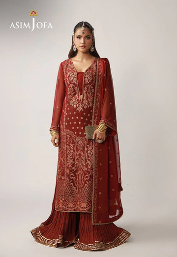 Asim Jofa | Layaan Festive Collection | AJULO-11 - Rang-e-Khaas