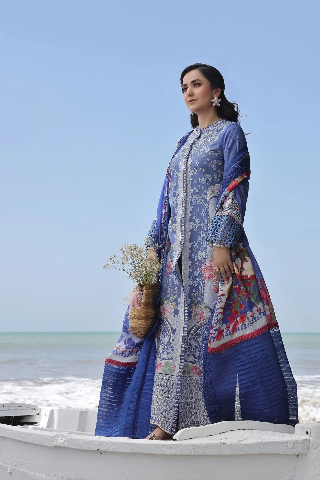 Maryam Hussain | Luxury Lawn 24 | AYRA - Rang-e-Khaas