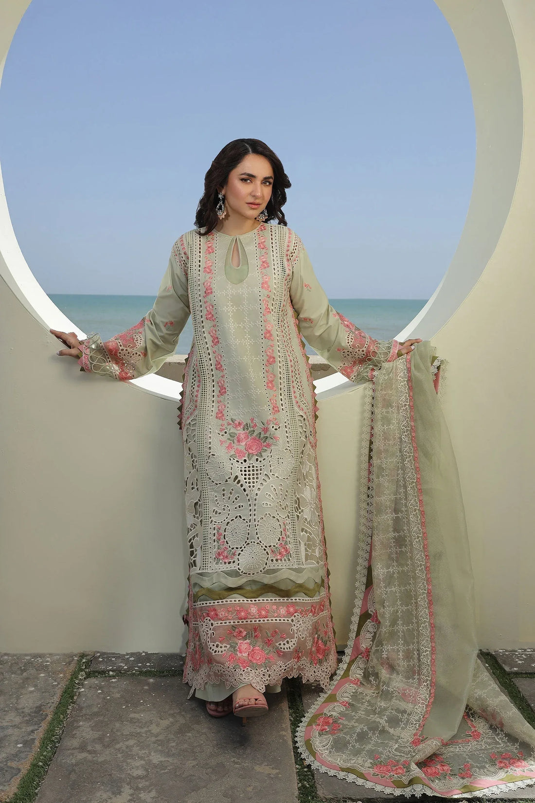 Maryam Hussain | Luxury Lawn 24 | HAVANA - Rang-e-Khaas