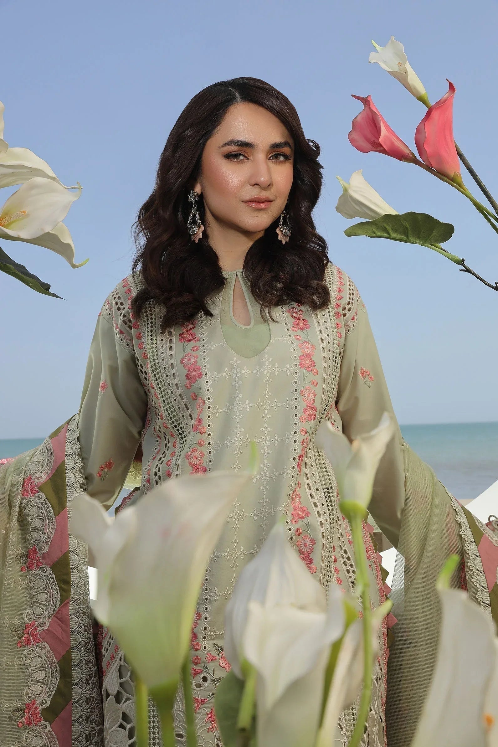Maryam Hussain | Luxury Lawn 24 | HAVANA - Rang-e-Khaas