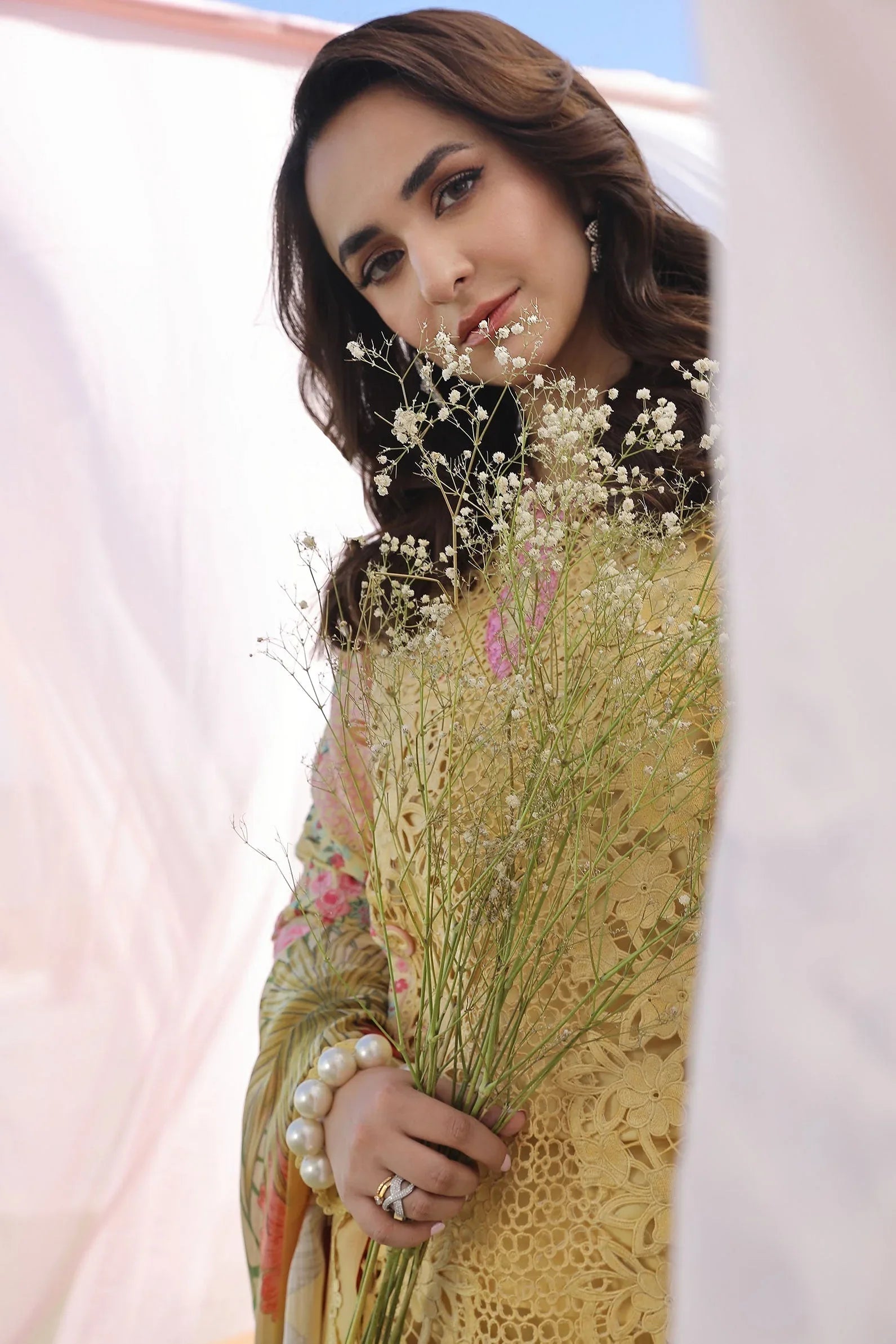 Maryam Hussain | Luxury Lawn 24 | TROPICA - Rang-e-Khaas