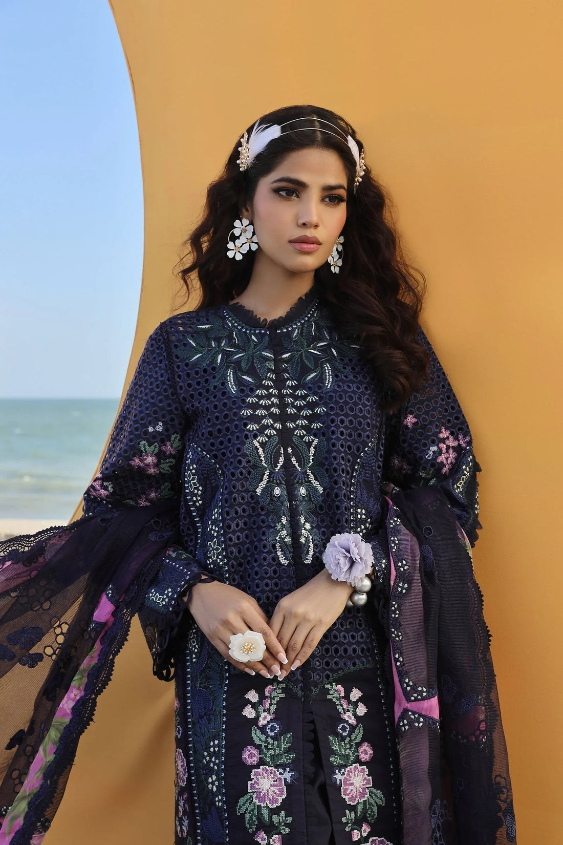 Maryam Hussain | Luxury Lawn 24 | ZOYA - Rang-e-Khaas