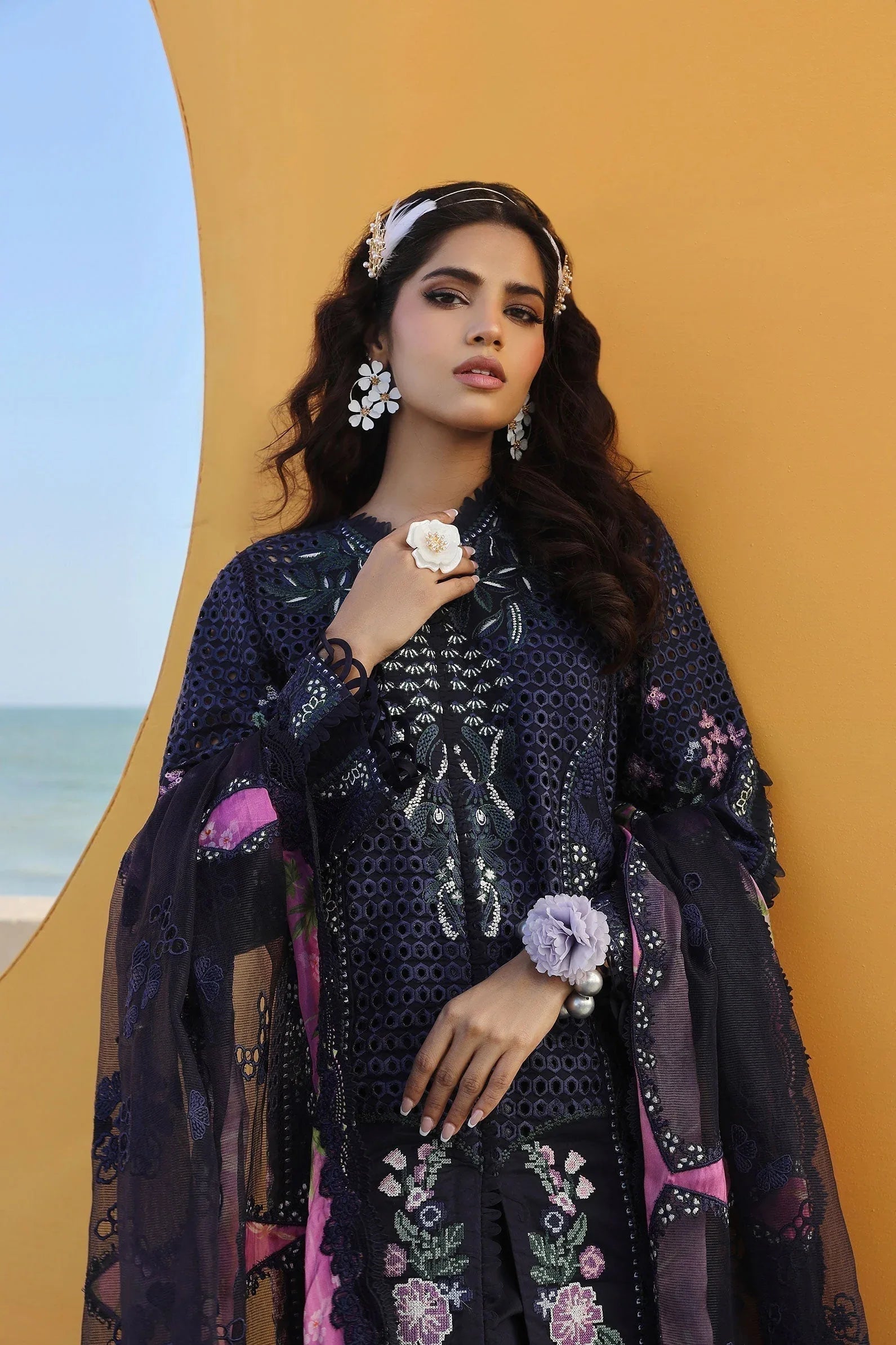 Maryam Hussain | Luxury Lawn 24 | ZOYA - Rang-e-Khaas