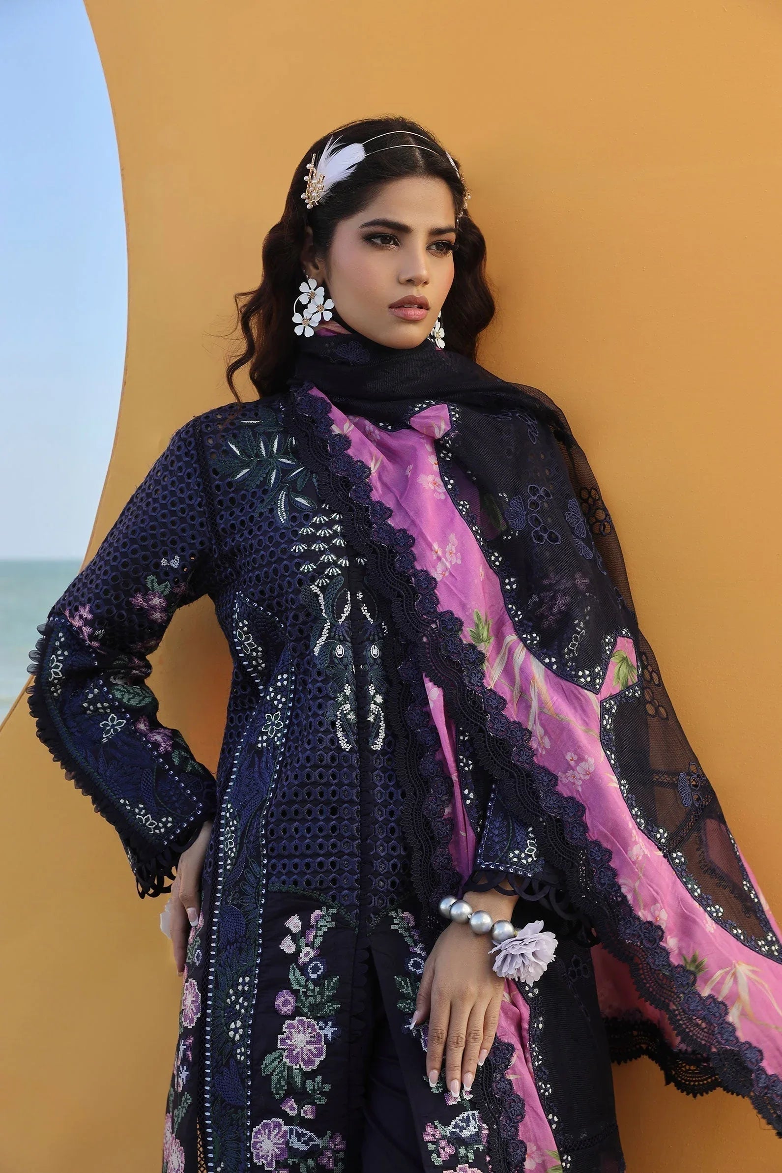 Maryam Hussain | Luxury Lawn 24 | ZOYA - Rang-e-Khaas