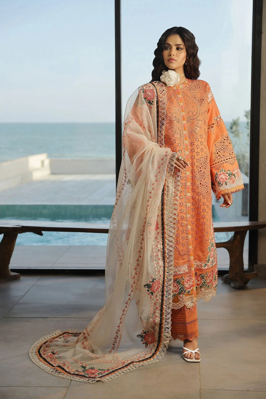 Maryam Hussain | Luxury Lawn 24 | XURI - Rang-e-Khaas