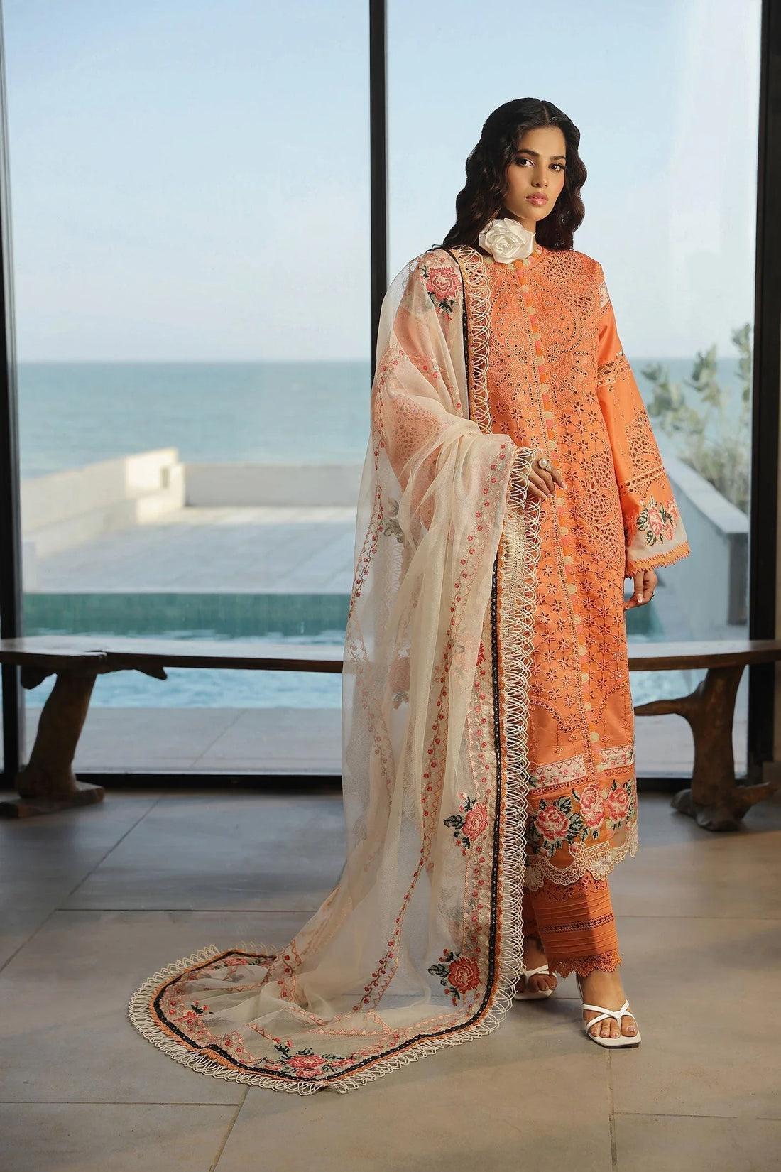 Maryam Hussain | Luxury Lawn 24 | XURI - Rang-e-Khaas
