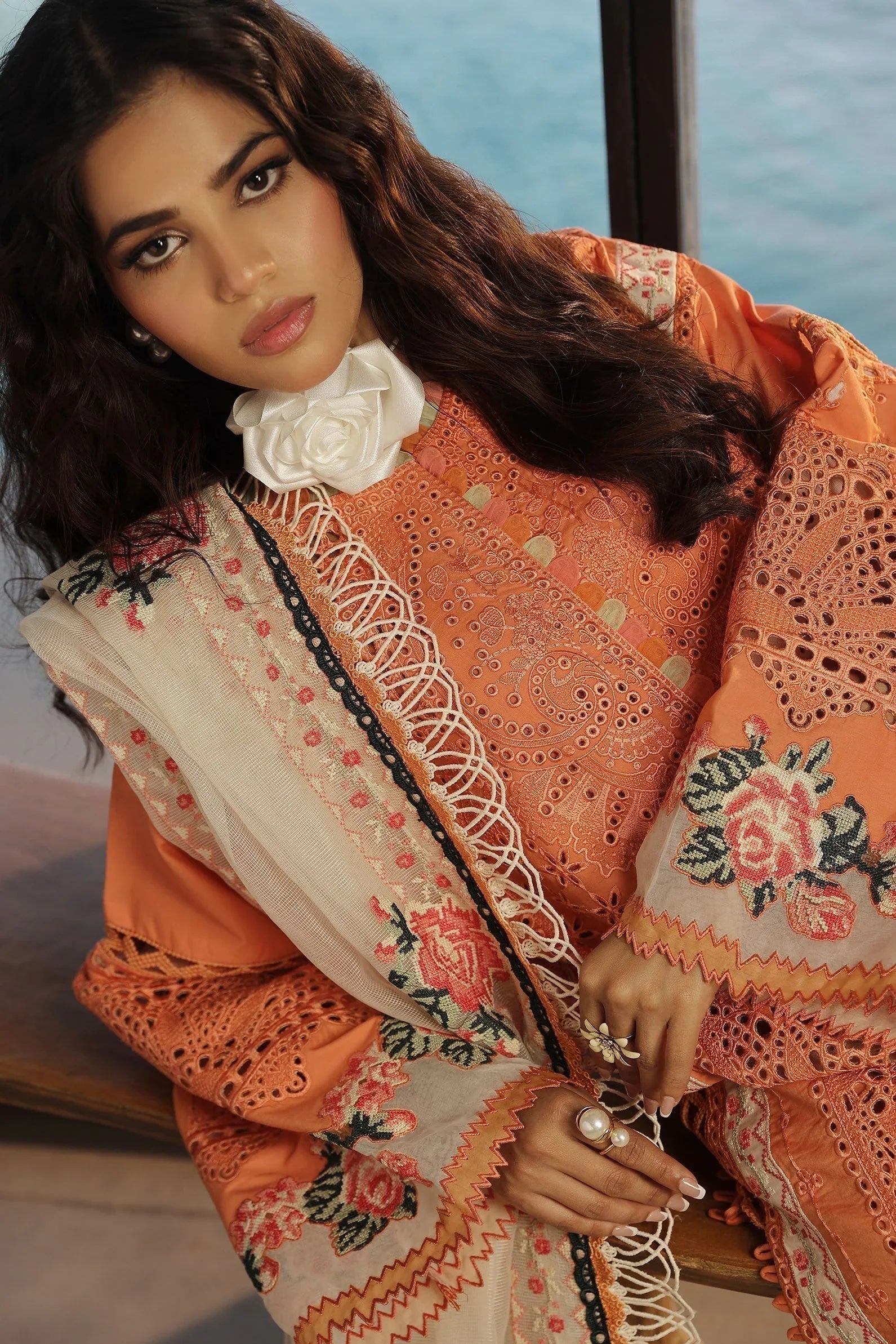 Maryam Hussain | Luxury Lawn 24 | XURI - Rang-e-Khaas