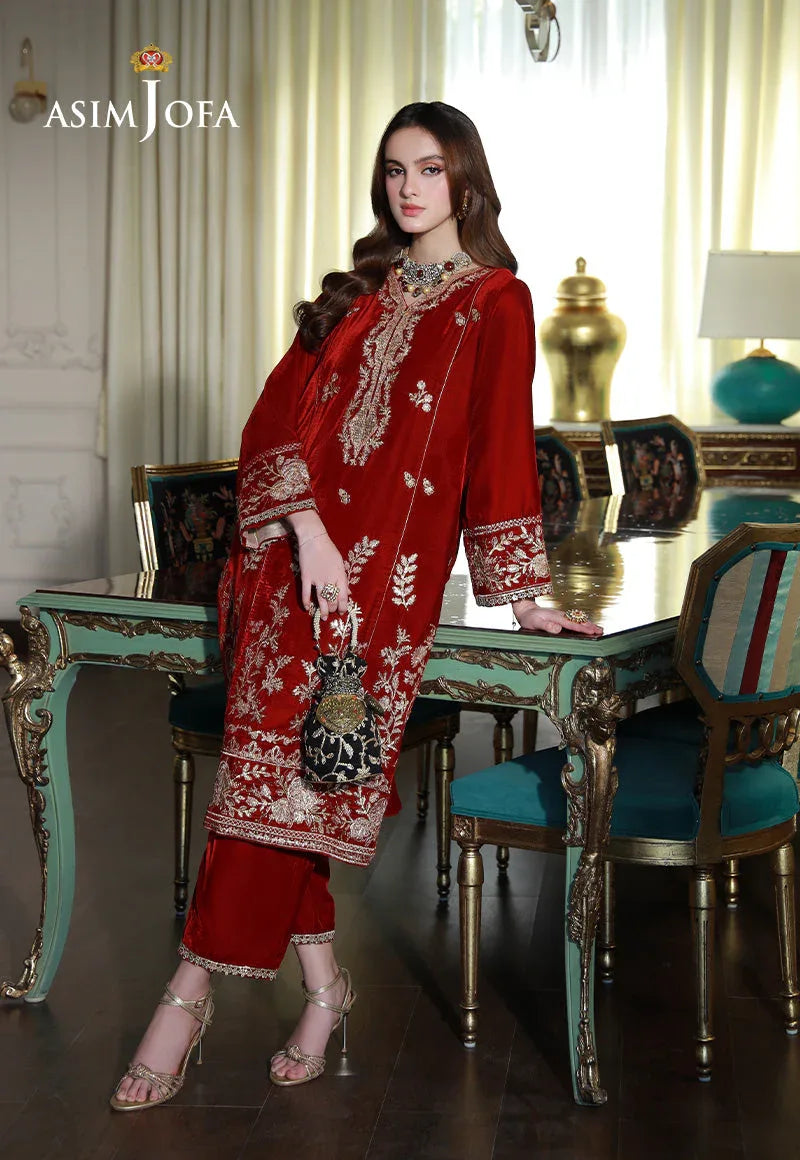 Asim Jofa | Velvet Edit | AJVG-08 - Rang-e-Khaas