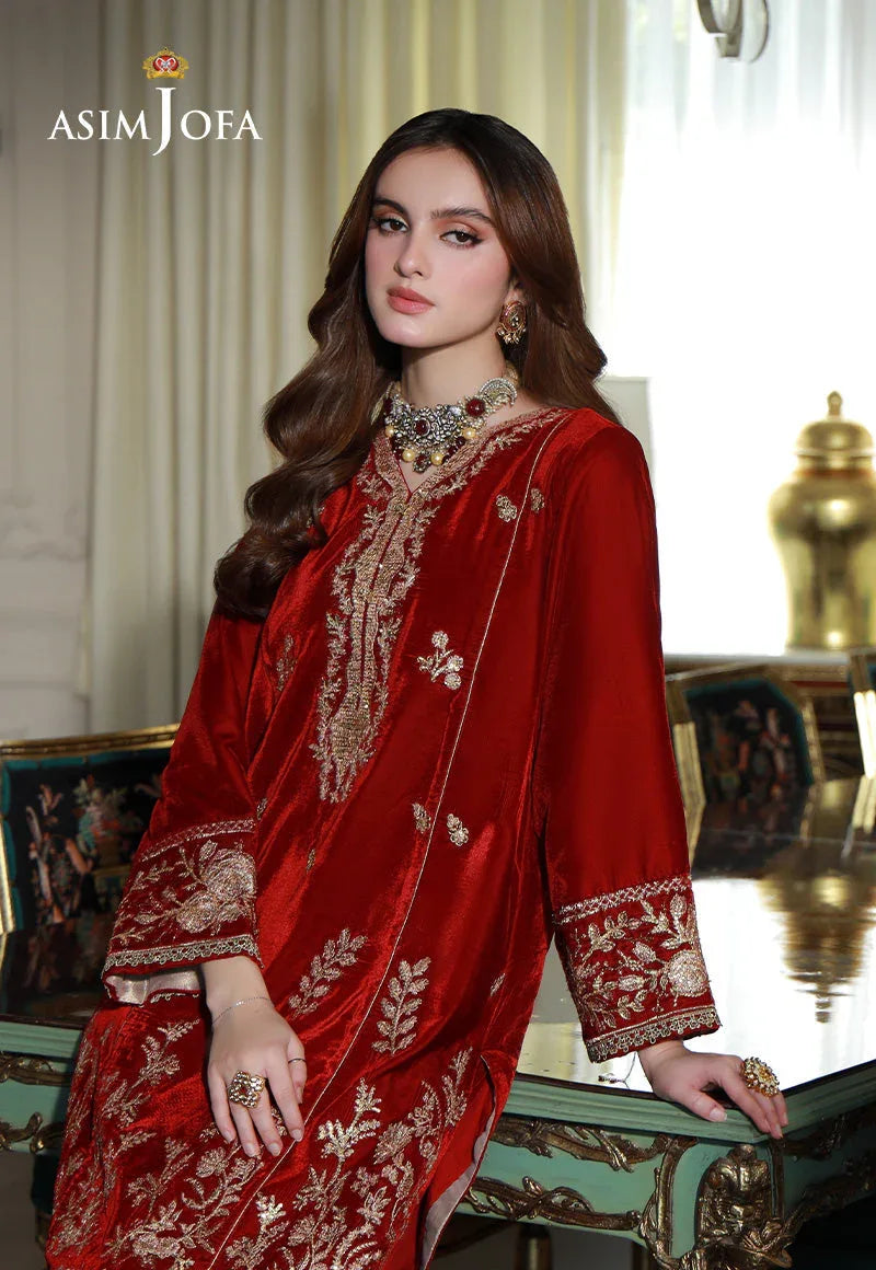 Asim Jofa | Velvet Edit | AJVG-08 - Rang-e-Khaas