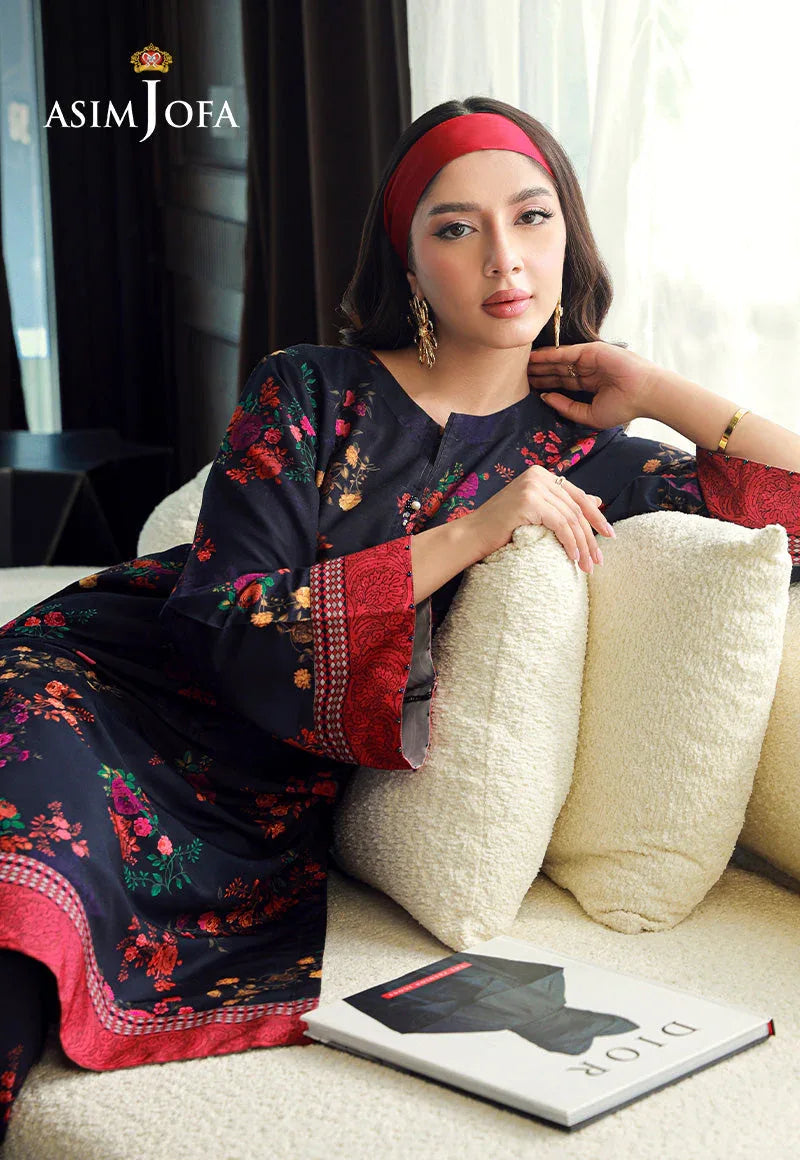 AJSS-09 PRINTED RAW SILK 2PCS