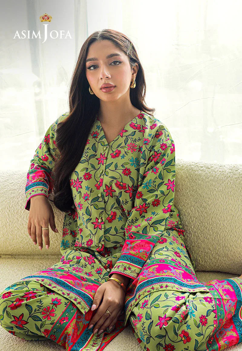 AJSS-16 PRINTED RAW SILK 2PCS