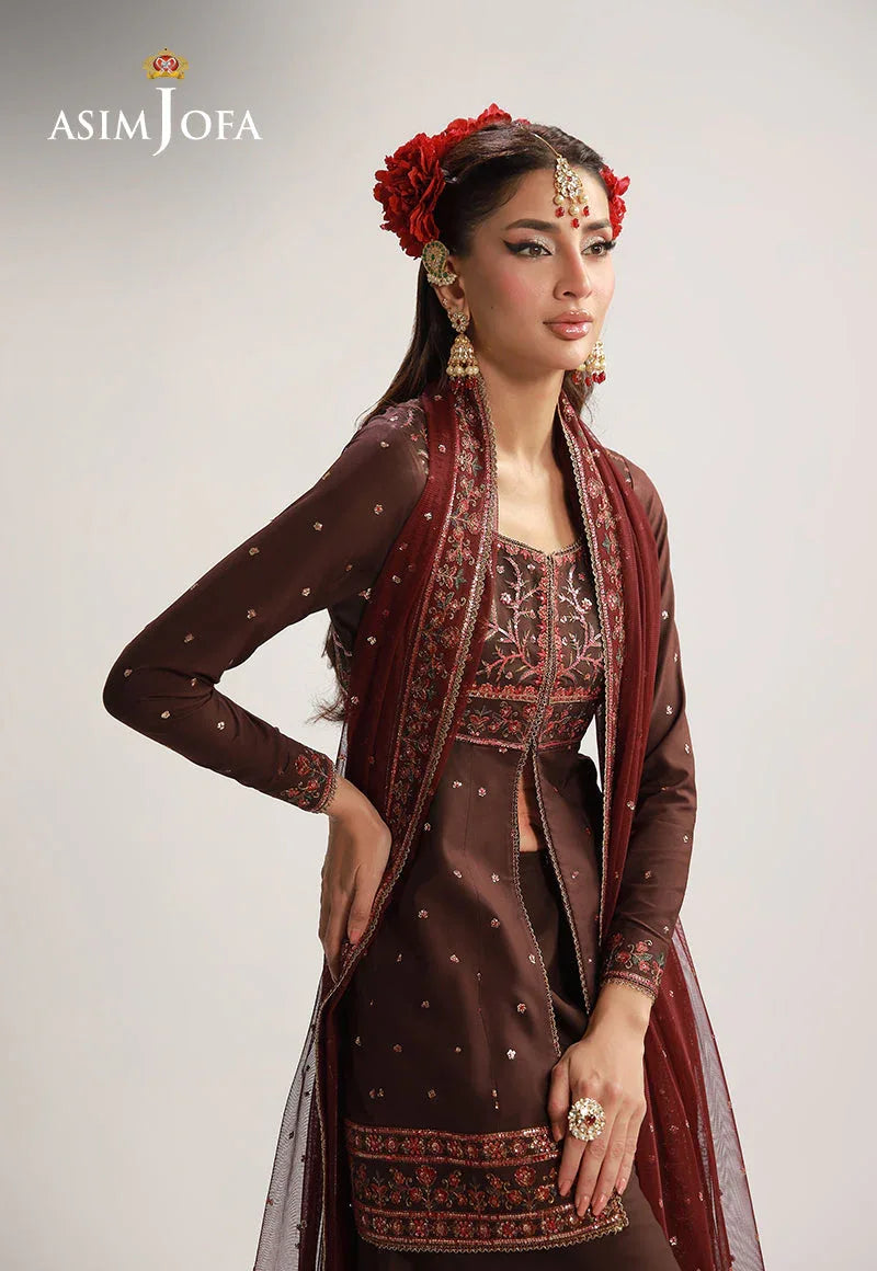 AJULO-07 Embroidered Silk Unstitched 3 Pcs