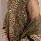 BAROQUE-EMBROIDERED ORGANZA UF-414