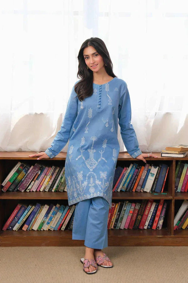 Noor by Saadia Asad | Noor Pret 25 | D5 - Blue Miraj - Rang-e-Khaas