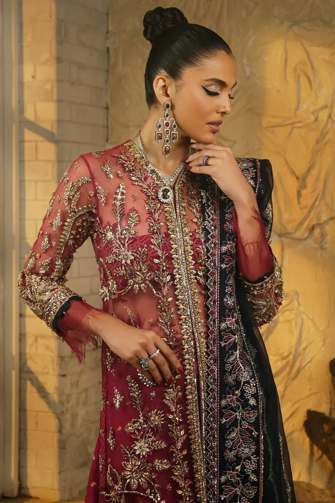 Mina Kashif | Kahani Luxury Formals 23 | Janiya - Rang-e-Khaas
