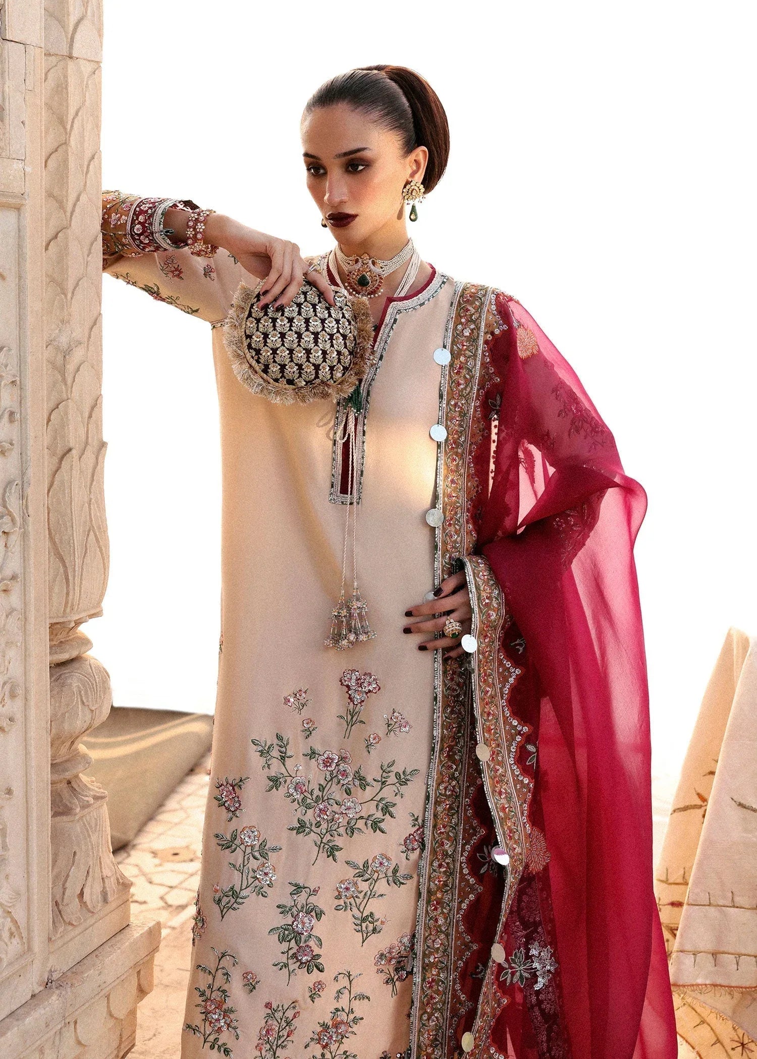Hussain Rehar | Luxury Pret AW 25 | Florielle - Rang-e-Khaas