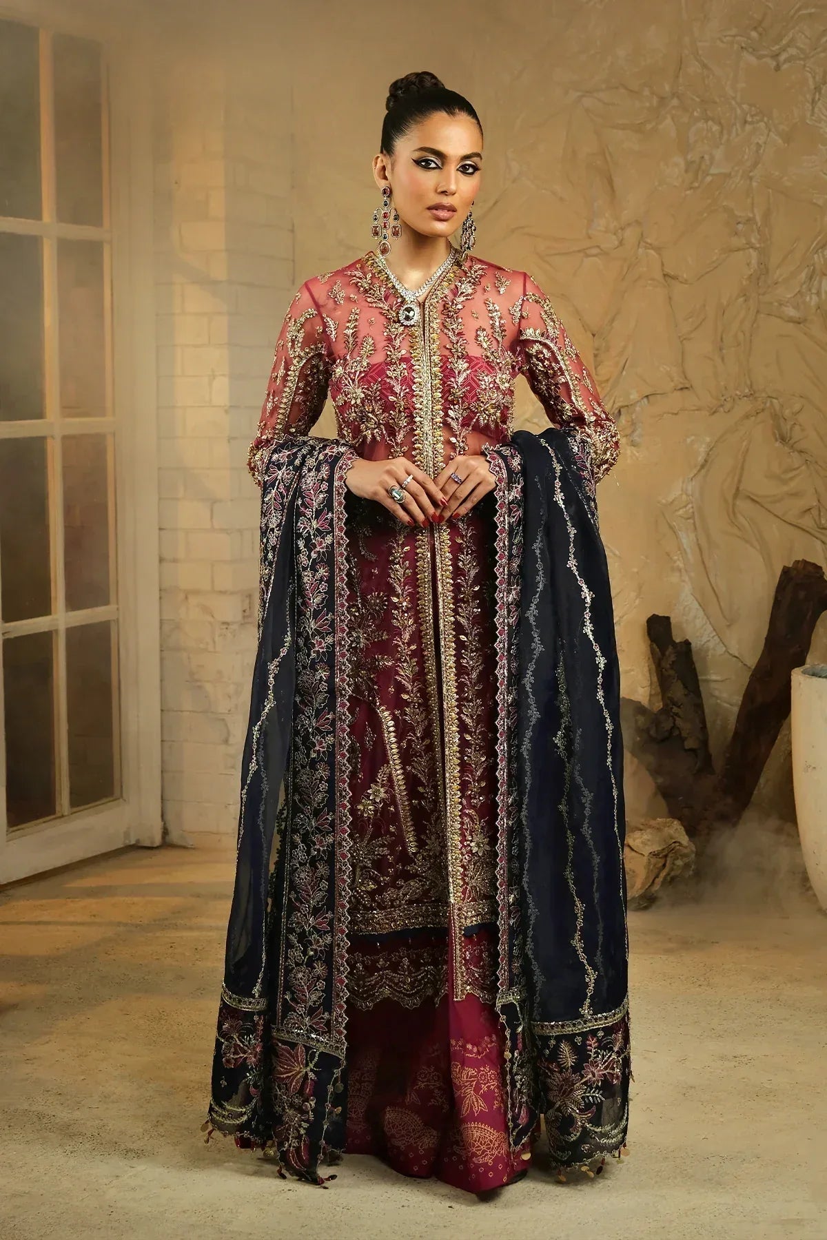 Mina Kashif | Kahani Luxury Formals 23 | Janiya - Rang-e-Khaas