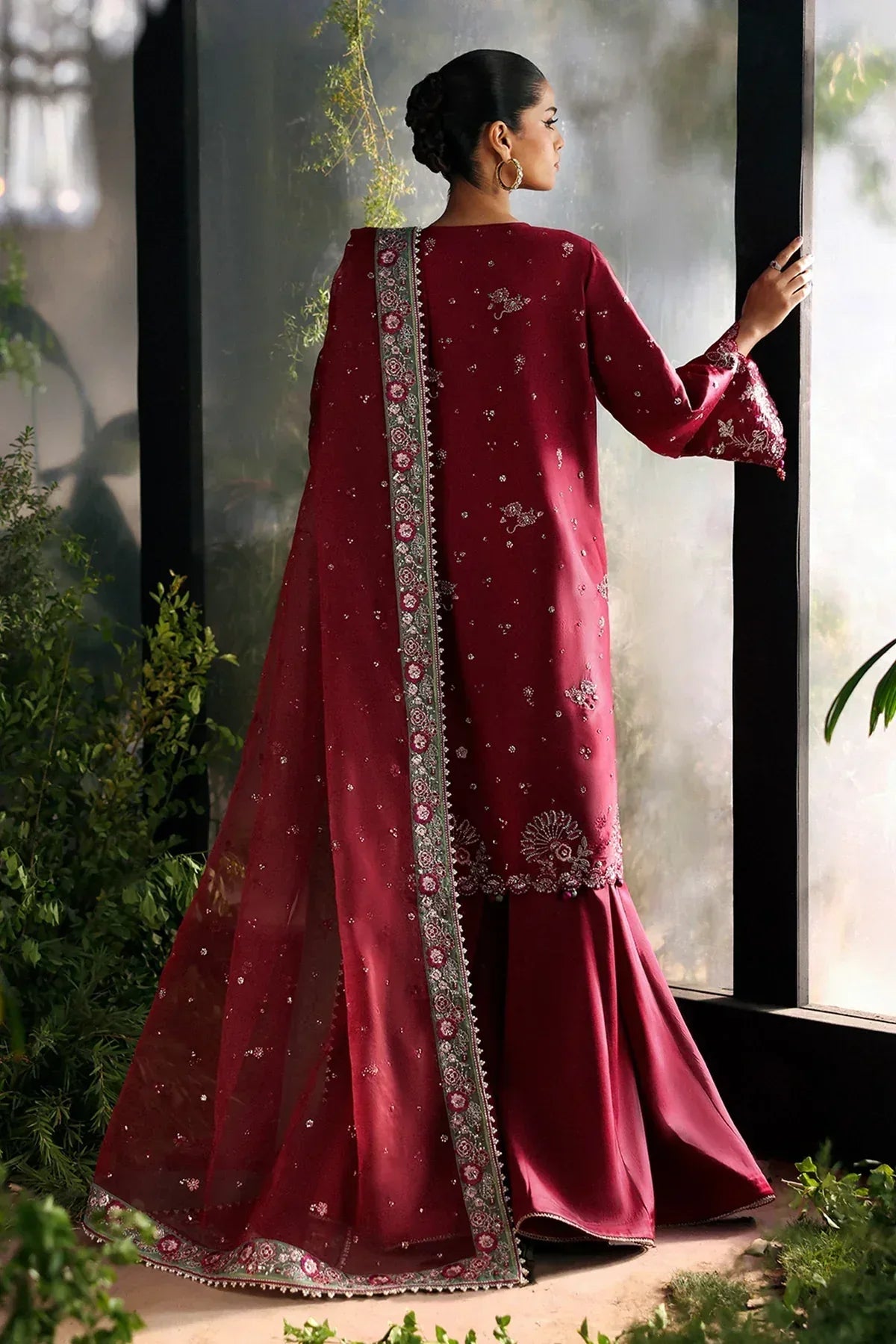 Afrozeh | La Fuchsia 25 | Yalira - Rang-e-Khaas