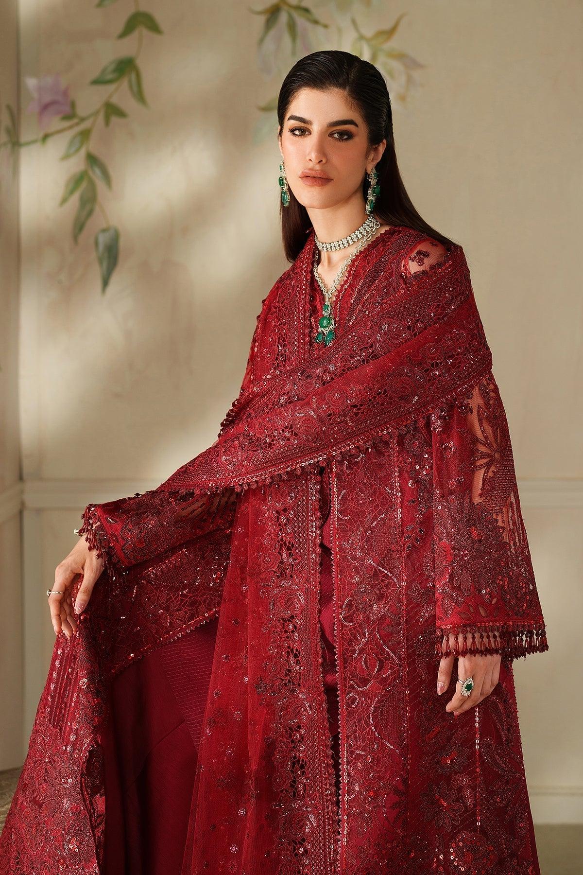 EMBROIDERED NET CH14-01 STITCHED
