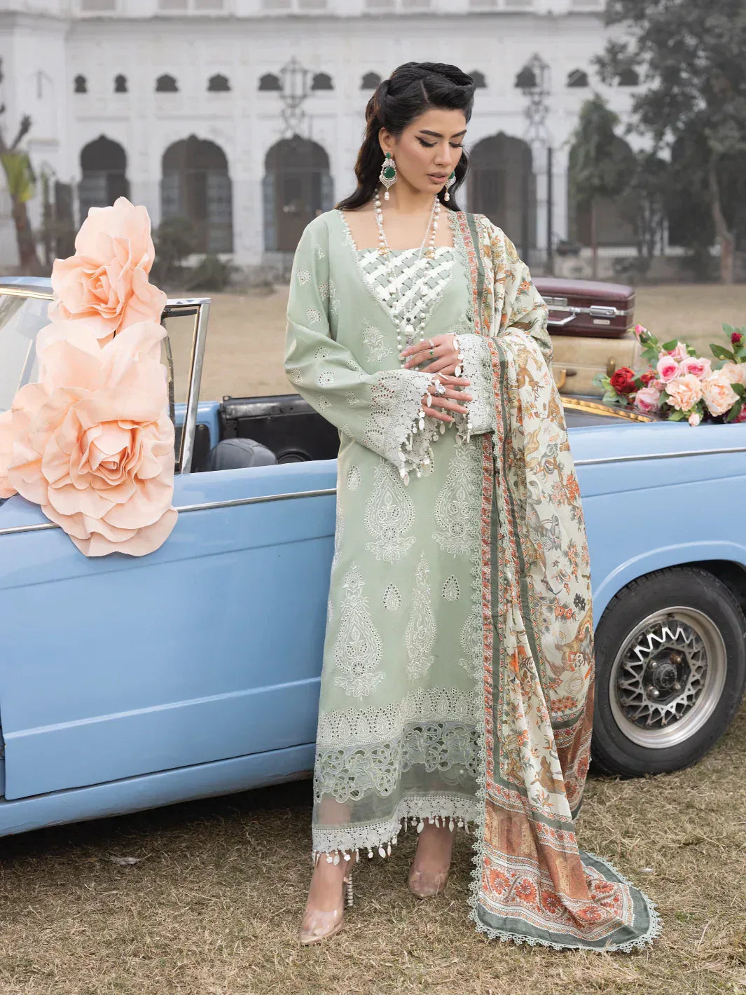 Faiza Faisal | Maya Luxury Lawn | Elena - Rang-e-Khaas
