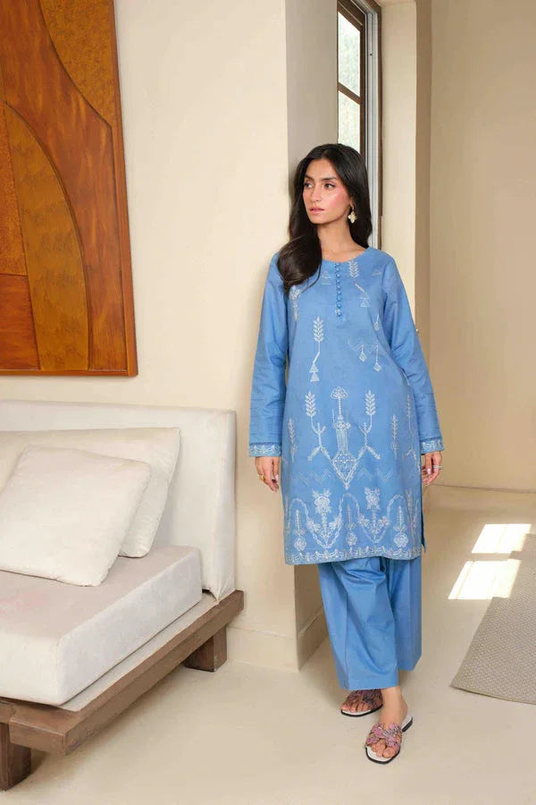 Noor by Saadia Asad | Noor Pret 25 | D5 - Blue Miraj - Rang-e-Khaas