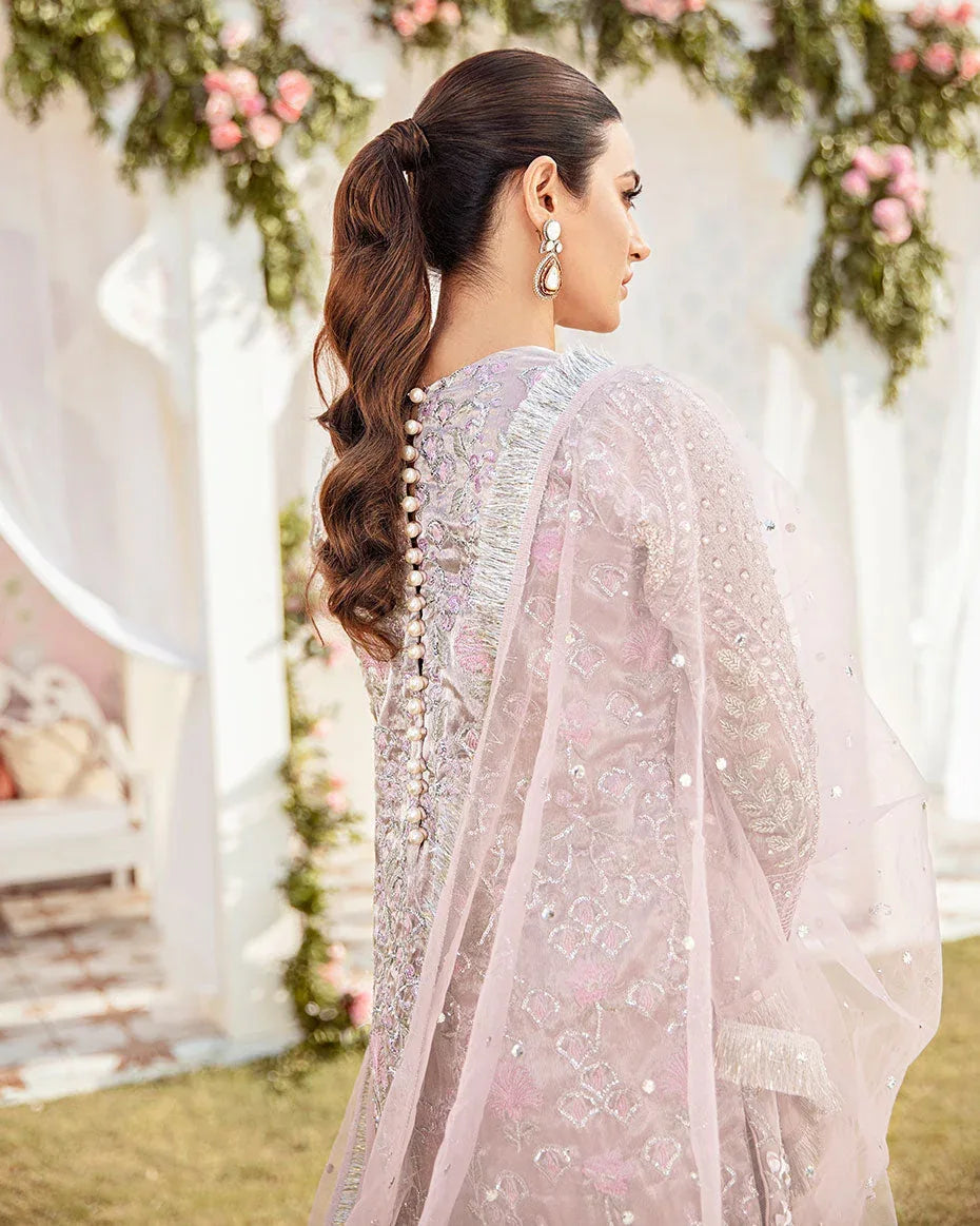 Gulaal | Wedding Formals | CLAIR EMBROIDERED NET 3-PIECE SUIT WS-05 - Rang-e-Khaas