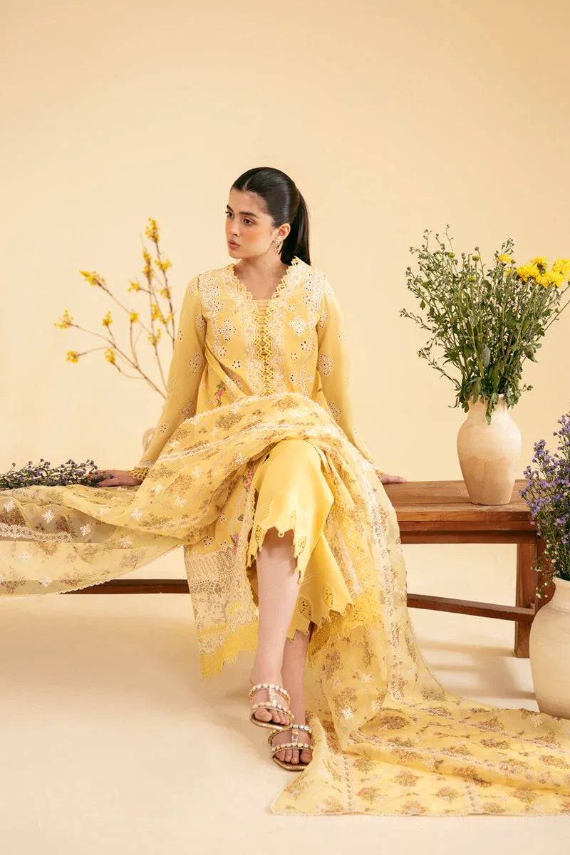 Qalamkar | Qlinekari Luxury Lawn | SQ-12 ZHAIN - Rang-e-Khaas