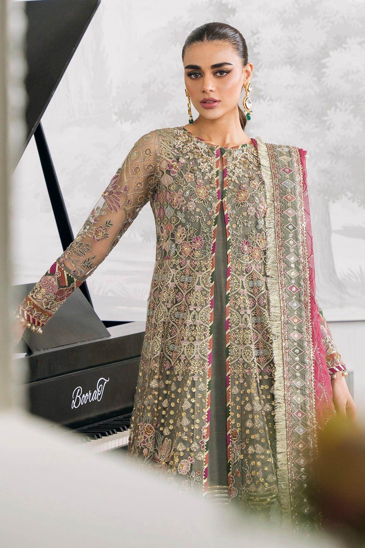 EMBROIDERED NET CH12-02 STITCHED