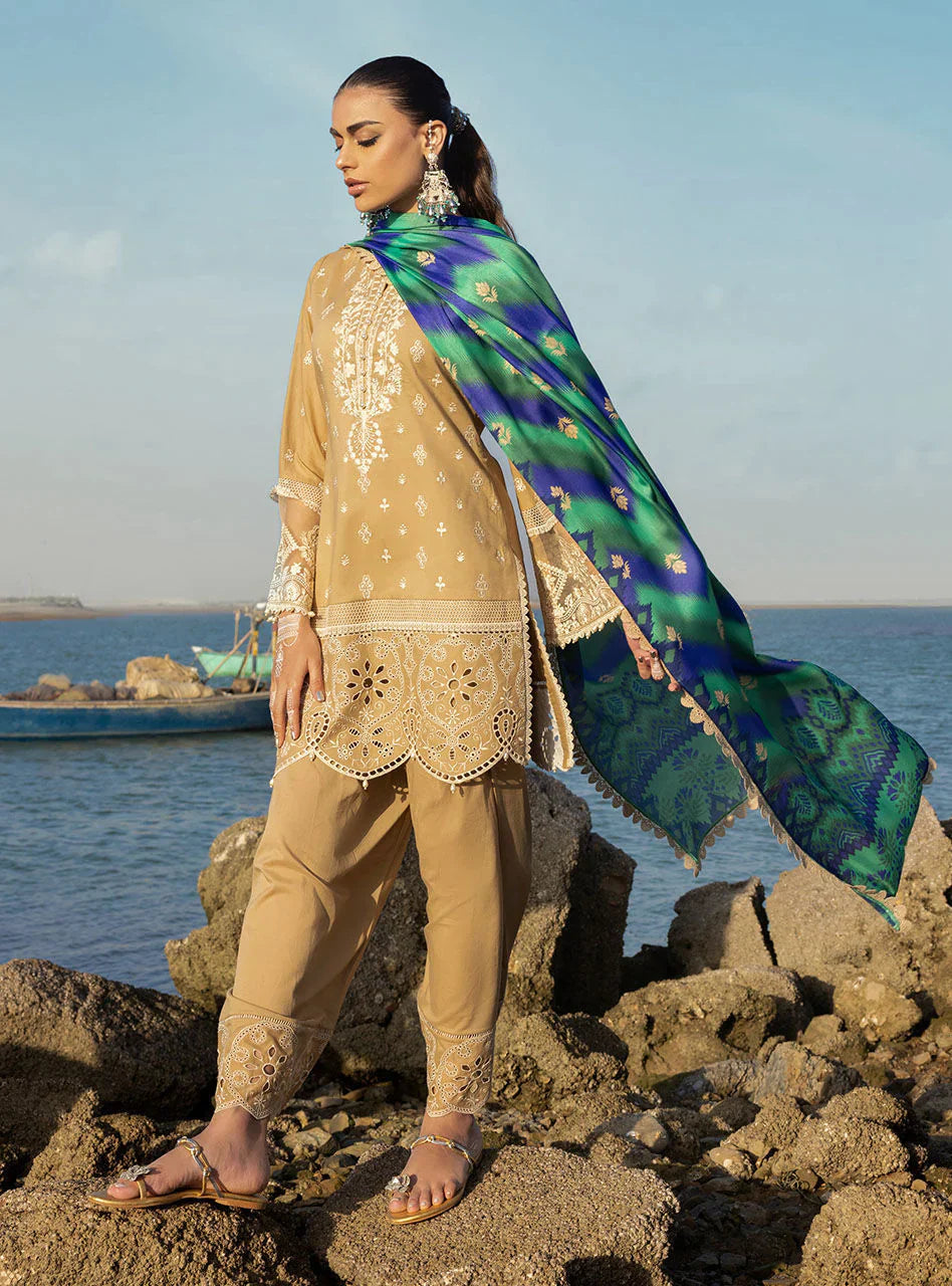 Zainab Chottani Embroidered Chikankari Lawn 3Pc Suit ZC-02B