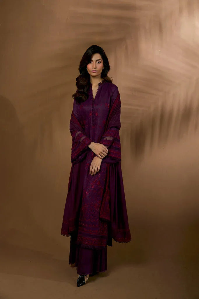Sobia Nazir | Winter Shawl 25 | Design 2B - Rang-e-Khaas