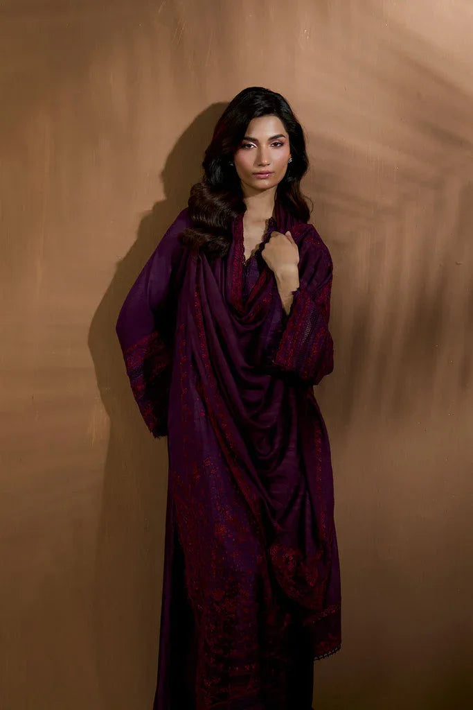 Sobia Nazir | Winter Shawl 25 | Design 2B - Rang-e-Khaas