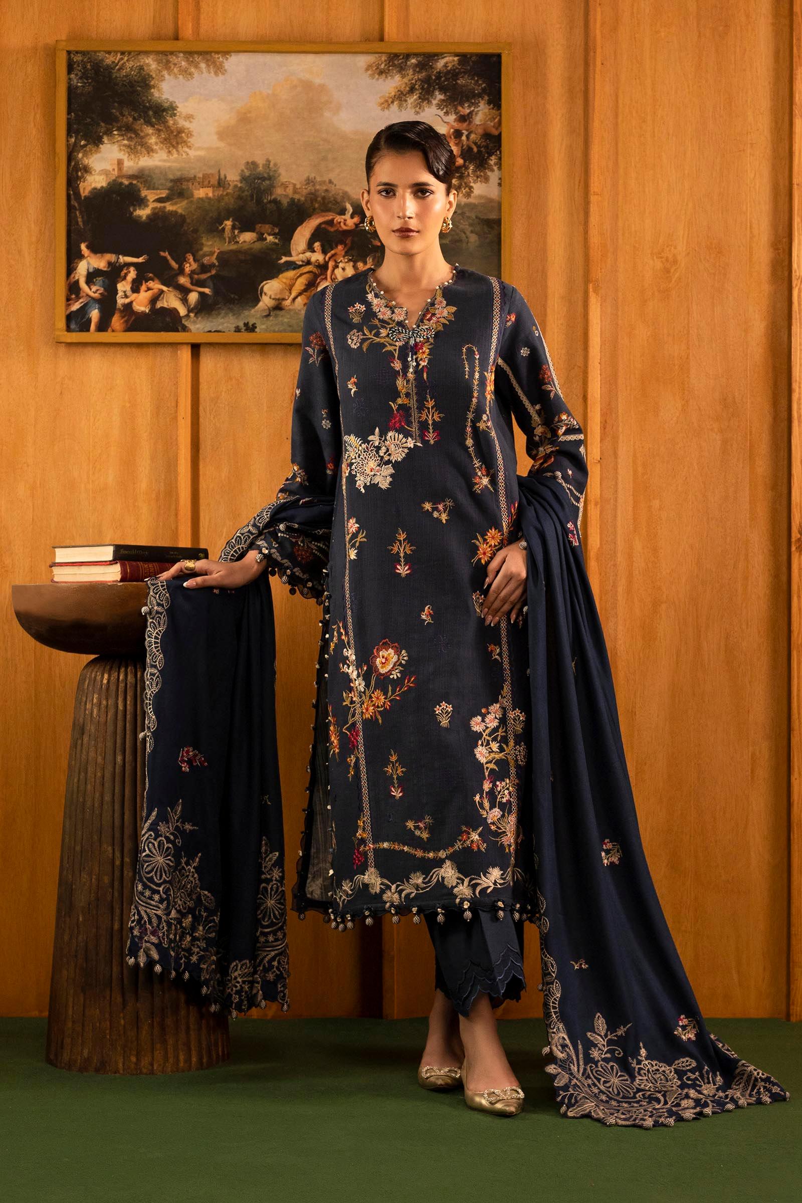 Sana Safinaz | Muzlin Winter 25 | M253-002B - Rang-e-Khaas