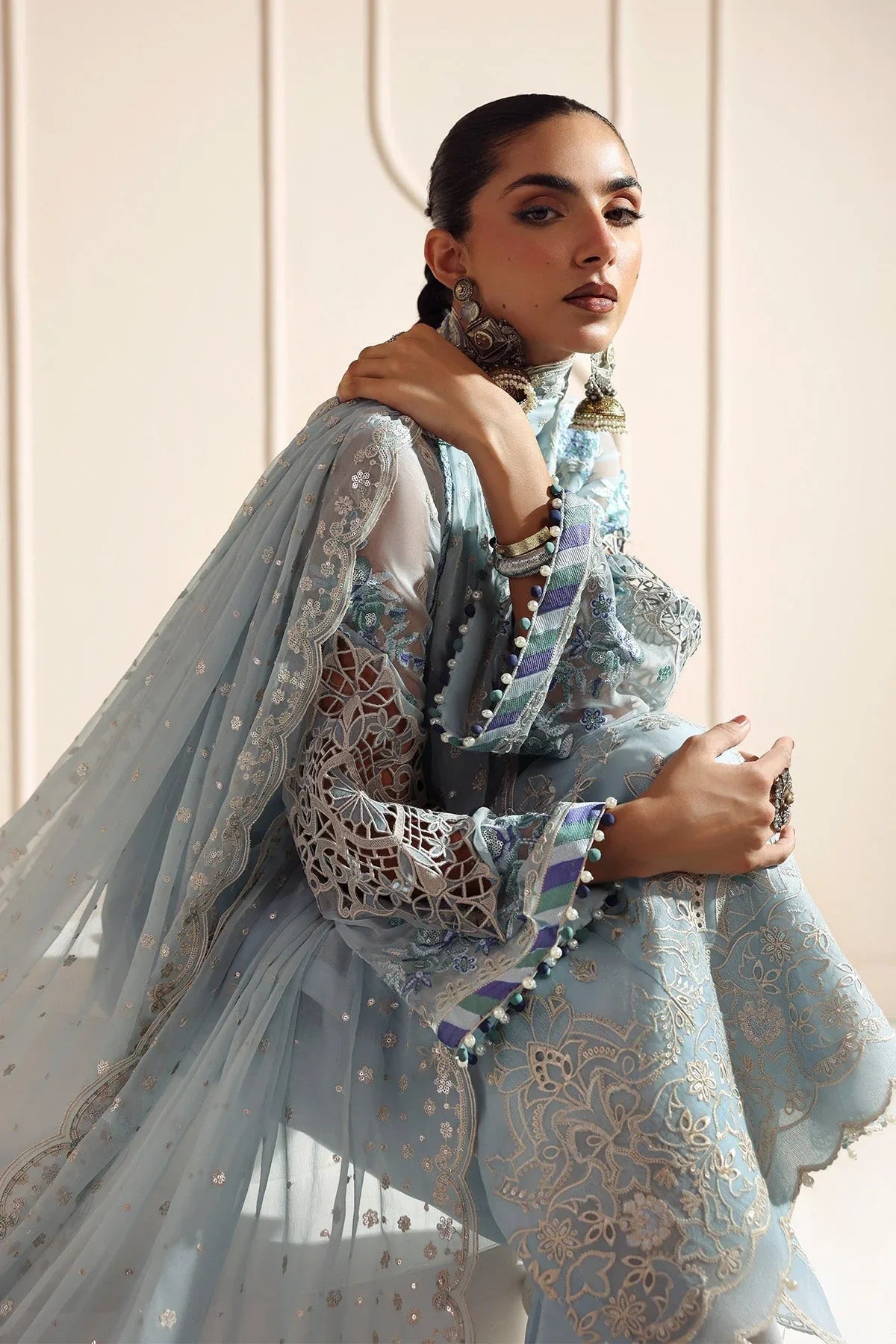 Alizeh | Aymal Luxury Bamber Chiffon | DHANAK - Rang-e-Khaas