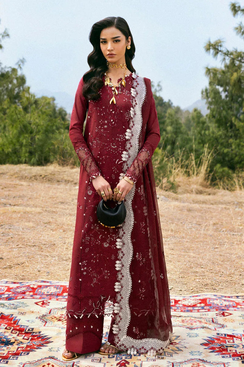 Qalamkar | Qlinekari Lawn | DC-06 Aila - Rang-e-Khaas