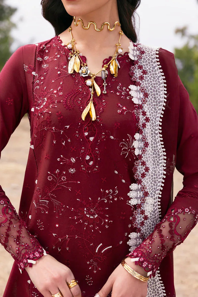 Qalamkar | Qlinekari Lawn | DC-06 Aila - Rang-e-Khaas