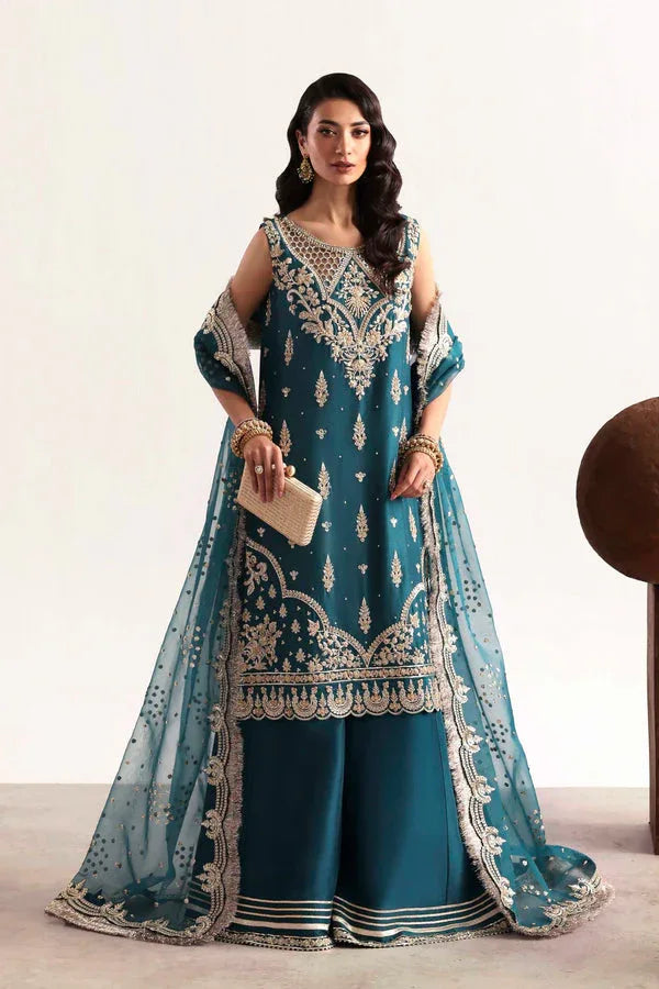 Akbar Aslam | Luxury Formals 25 | Teal - Rang-e-Khaas