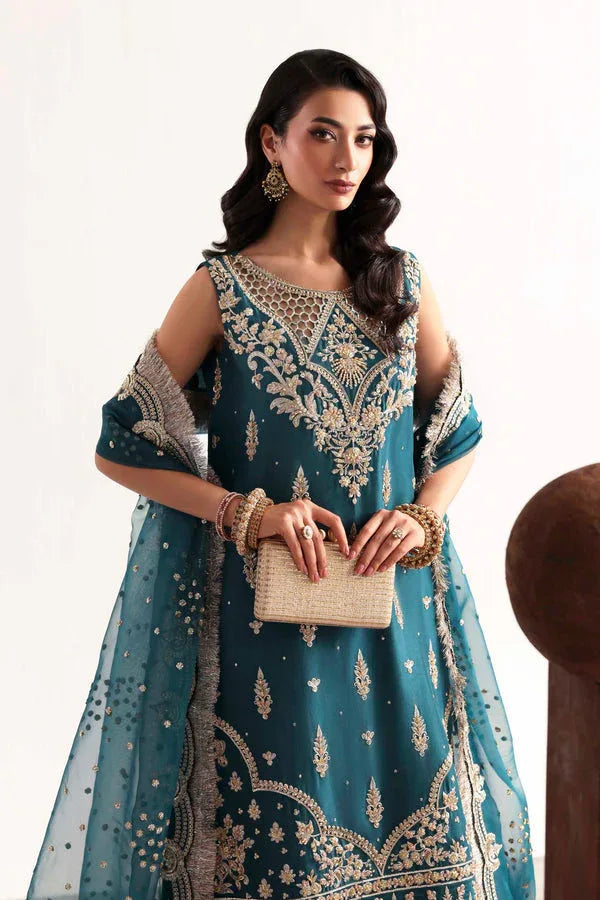 Akbar Aslam | Luxury Formals 25 | Teal - Rang-e-Khaas