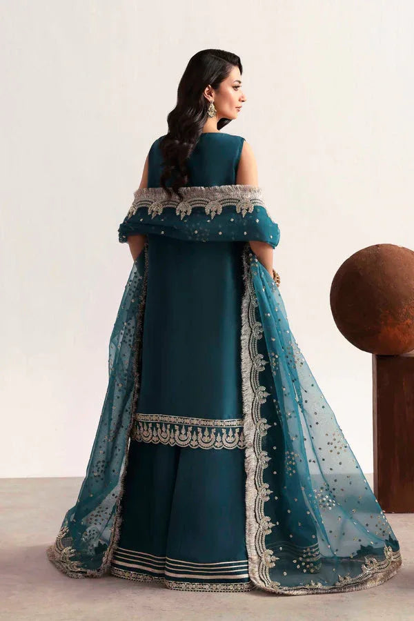 Akbar Aslam | Luxury Formals 25 | Teal - Rang-e-Khaas
