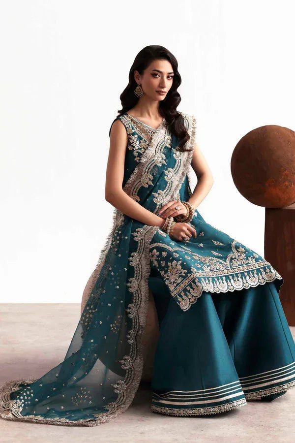 Akbar Aslam | Luxury Formals 25 | Teal - Rang-e-Khaas