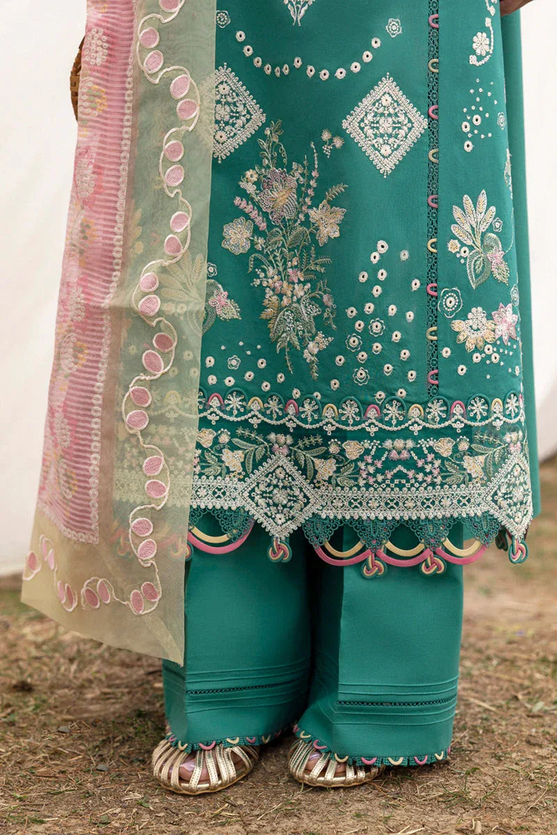 Qalamkar | Qlinekari Lawn | DC-08 Elida - Rang-e-Khaas