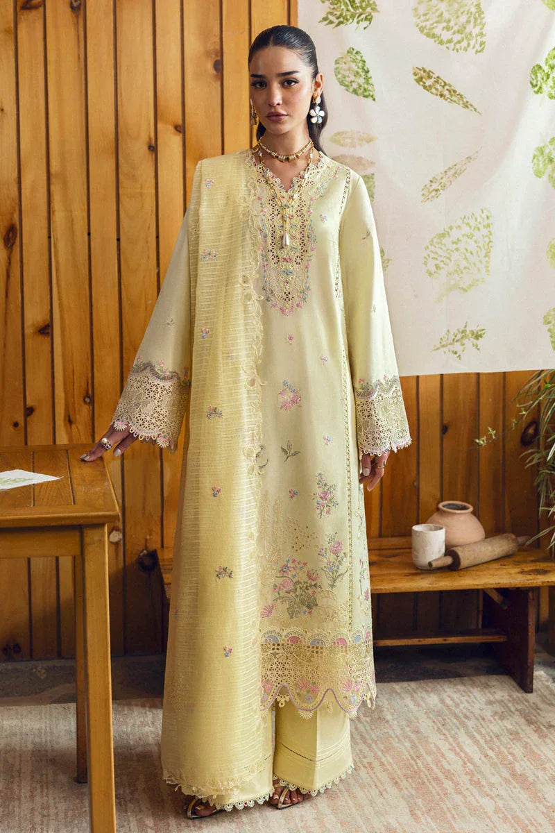 Qalamkar | Qlinekari Lawn | DC-04 Keva - Rang-e-Khaas