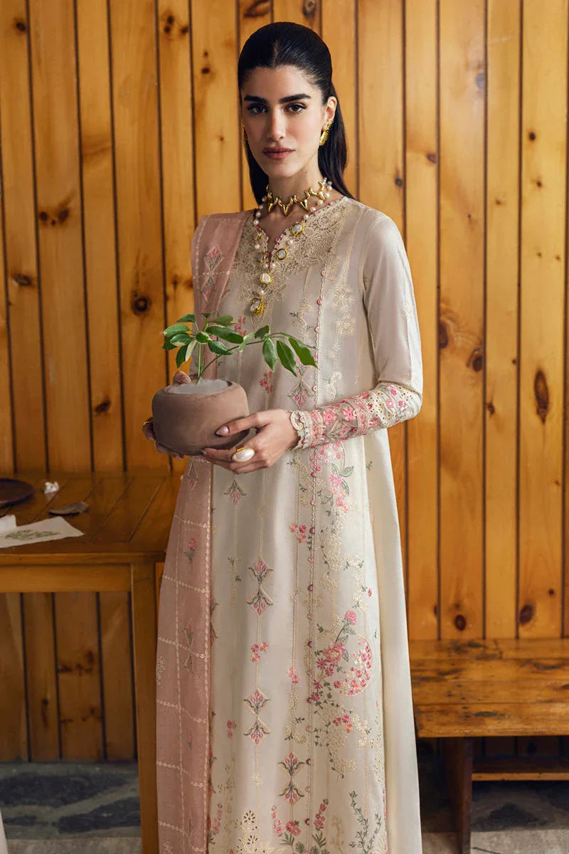 Qalamkar | Qlinekari Lawn | DC-07 Tyrah - Rang-e-Khaas