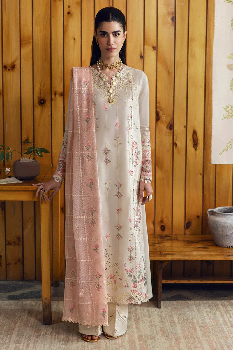 Qalamkar | Qlinekari Lawn | DC-07 Tyrah - Rang-e-Khaas