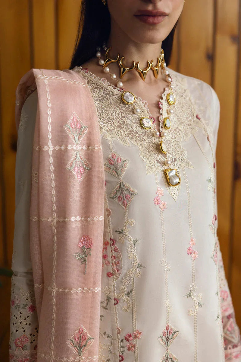 Qalamkar | Qlinekari Lawn | DC-07 Tyrah - Rang-e-Khaas
